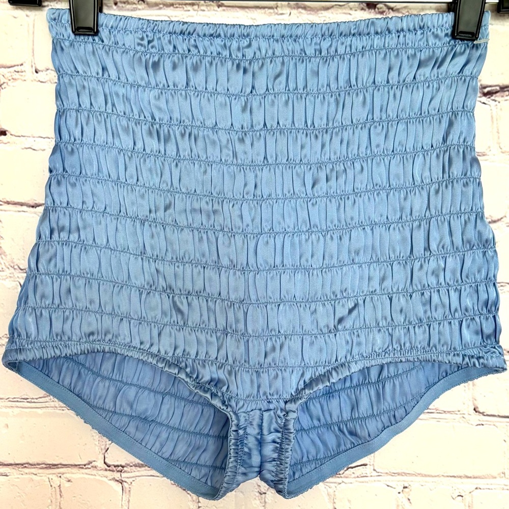 FREE PEOPLE Intimately Silky High Rise Ruched Shorties--NEW--S - Picture 10 of 12